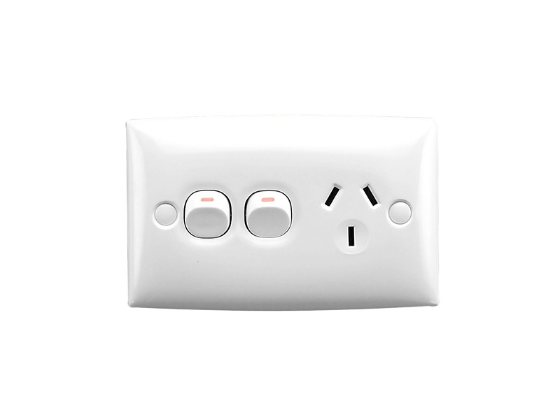 15X Single Switch Socket Outlet 250V 10A Standard Size Removable Extra ...