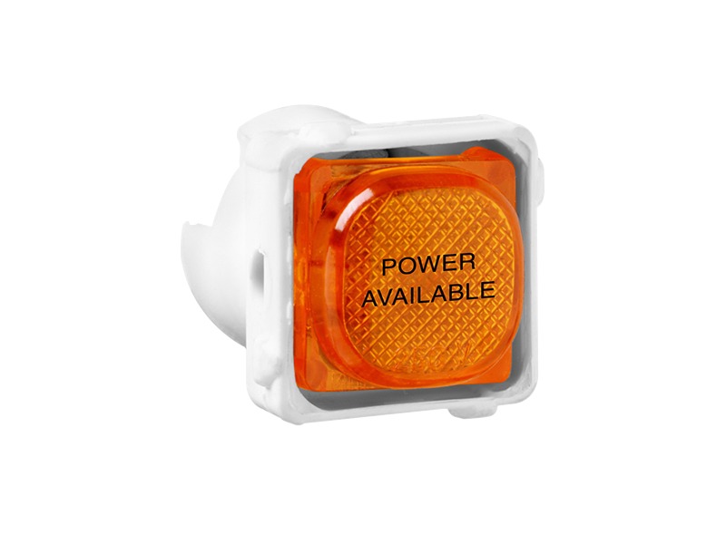 30NPA Neon Indicator Mechanism Marked Power Available 250V Amber