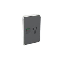 Clipsal 3015VC-AN Iconic - Skin Socket Outlet Cover Vertical Mount For Single Switched Socket