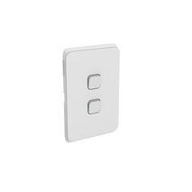 Clipsal 3042C-CY Iconic - Skin Switch Plate Cover 2 Gang Vertical/horizontal Mount
