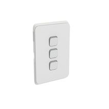 Clipsal 3043C-CY Iconic - Skin Switch Plate Cover 3 Gang Vertical/horizontal Mount
