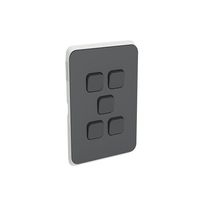Clipsal 3045C-AN Iconic - Skin Switch Plate Cover 5 Gang Vertical/horizontal Mount