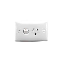 Clipsal 15L Single Switch Socket Outlet 250V 10A Standard Size Round Earth Pin For Lighting