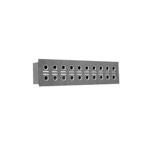 Clipsal 20/30L10 Labelled Switch Plate 20 Gang Stainless Steel 2 Rows Of 10 Black