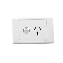 Clipsal 2015D15 Single Switch Socket Outlet 2 Pole 15A White Electric