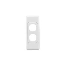 Clipsal 2032 Flush Surround And Grid Plate 2 Gang Architrave