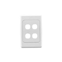 Clipsal 2034VH Flush Surround And Grid Plate 4 Gang Vertical/horizontal Mount Standard Size With 30 Series Aperture
