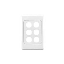 Clipsal 2036VH Flush Surround And Grid Plate 6 Gang Vertical/horizontal Mount Standard Size With 30 Series Aperture