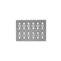 Clipsal 24/30L162/6 Switch Plate 24 Gang 4 Rows Of 6 Less Mechanism Labelled Version White Electric