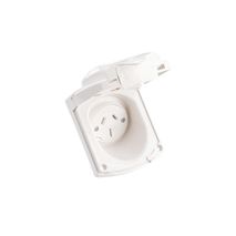 Clipsal 415VF15 Weatherproof Socket Outlet 250vac 15A White Electric