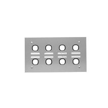 Clipsal B8/30L4 Labelled Switch Plate 8 Gang