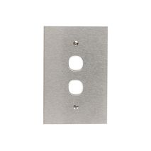 Clipsal BSL32VH Switch Grid Plate And Cover 2 Gang Bsl Style Less Mechanism Over Size