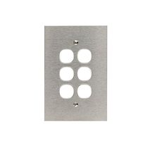 Clipsal BSL36VH Switch Grid Plate And Cover 6 Gang Bsl Style Less Mechanism Over Size