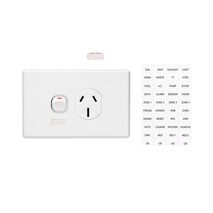 Clipsal C2015/15I Single Switch Socket Outlet Classic 250V 15A Circuit Identification