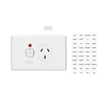 Clipsal C2015/15NI Single Switch Socket Outlet Classic 250V 15A Indicator Circuit Identification