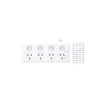 Clipsal C2015D4I Quad Switch Socket Outlet Classic 250V 10A 2 Pole Circuit Identification