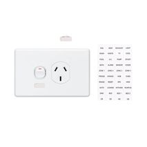 Clipsal C2015SI Single Switch Socket Outlet Classic 250V 10A Safety Shutter Circuit Identification