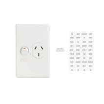 Clipsal C2015VI Single Switch Socket Outlet Classic 250V 10A Vertical Circuit Identification White Electric