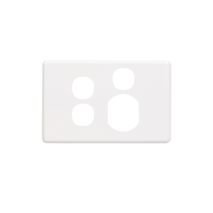 Clipsal C2015XXC Socket Outlet Cover Horizontal Mount For C2015xx Single Switched Socket With Two Extra Switches