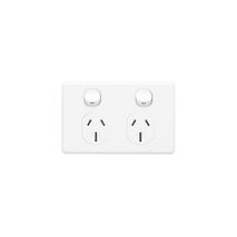 Clipsal C2025/15 Twin Switch Socket Outlet Classic 250V 15A