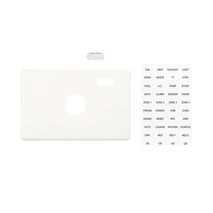 Clipsal C2031H66IC Switch Plate Cover 1 Gang Horizontal Mount For C2031h66 Switch With Id Labels And Window White Electric