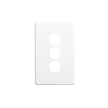 Clipsal C2033C Switch Plate Cover 3 Gang Metal Finish