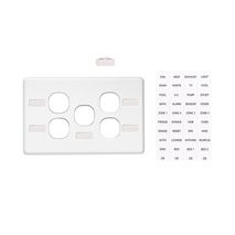 Clipsal C2035HI Switch Grid Plate And Cover 5 Gang Horizontal Mount White Electric