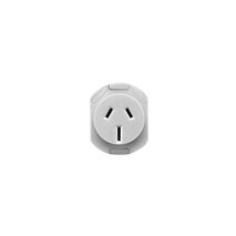 Clipsal FOS106/15LL Single Switch Socket Outlet 3 Flat Pin Less Lugs 250vac 15A Grey