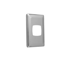 Clipsal P2001M Flush Plate Cover 1 Gang Metal Finish Standard Size