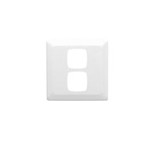 Clipsal P2002/2 Flush Plate Cover 2 Gang Moulded Large Format Size