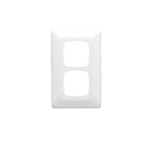 Clipsal P2002 Flush Plate Cover 2 Gang Moulded Standard Size