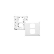 Clipsal P2032/2VH Switch Grid Plate And Cover 2 Gang Large Format