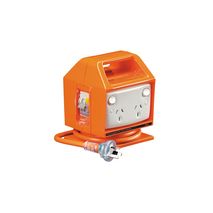Clipsal 485P4CB30 Rcd Protected Quad Switch Socket Outlet 250V 10A 30ma Rcd Electric Orange