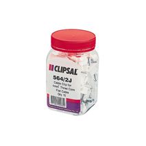 Clipsal 564/2J Cable Clip Moulded 4mm Sq Jar Of 70