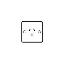 Clipsal 570S Socket Outlet Surface Square White