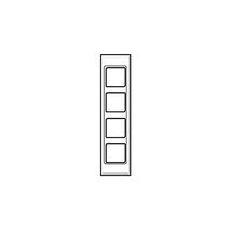 Clipsal 664VH Switch Plate 4 Gang Vertical/horizontal Mount Architrave