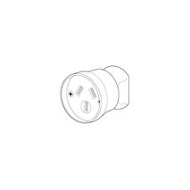 Clipsal 925R Rewireable Cord Extension Socket 10A Clear