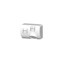 Clipsal WSO310XS Single Switch Socket Outlet 250V 10A Shallow Removable Extra Switch Safety Shutter Light Grey