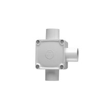 Clipsal 252/32/3 Junction Box 32mm I.d 3 Way Entry Grey