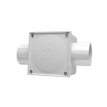 Clipsal 252/50/2 Junction Box 50mm I.d 2 Way Through Entry Grey