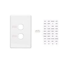 Clipsal C2032VI Switch Grid Plate And Cover 2 Gang Less Mechanism Circuit Identification