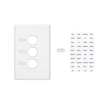 Clipsal C2033VI Switch Grid Plate And Cover 3 Gang Less Mechanism Circuit Identification