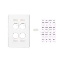 Clipsal C2034VI Switch Grid Plate And Cover 4 Gang Vertical Mount