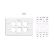Clipsal C2036HI Switch Grid Plate And Cover 6 Gang Horizontal Mount