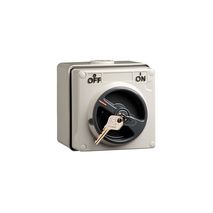 Clipsal 56K2SW120CK Switch, 1 Pole, 250VAC, 20A, Common Key Lock, On/Off Locking Position Resistant White