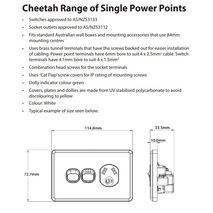 TRADER Semi Slim Cheetah Series Single Power Point