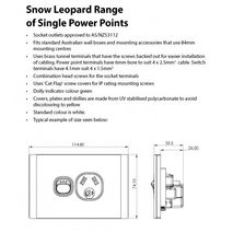 TRADER Snow Leopard Series Single Power Point