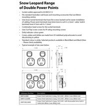 TRADER Snow Leopard Series Double Power Point