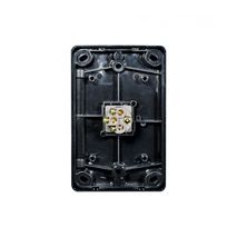 Trader Switch Vertical 1 Gang, 10AX/16A 250V black back