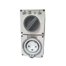 Industrial Switched Outlet Combination 3 Round Pin 20A